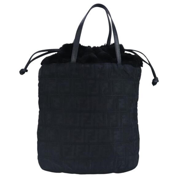 FENDI Zucca Canvas Hand Bag Black - Picture 1 of 12